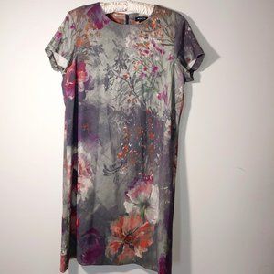Worth New York Wool blend Short Sleeve Dress Size 12 Multicolored Floral…